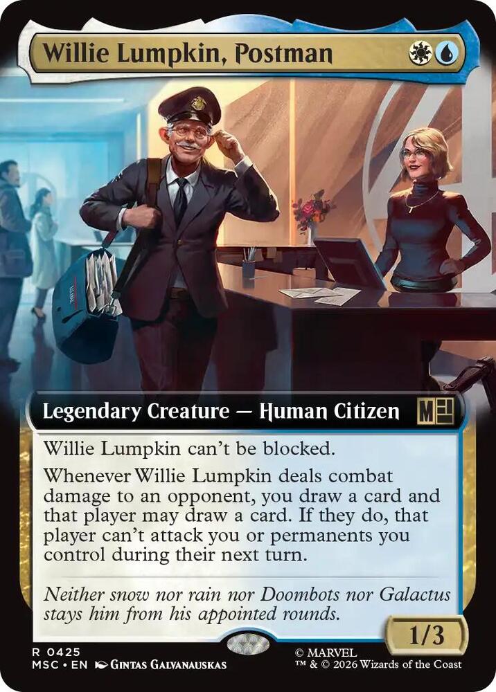 Willie Lumpkin, Postman 425 (Commander: Marvel Super Heroes)  - Extended Art