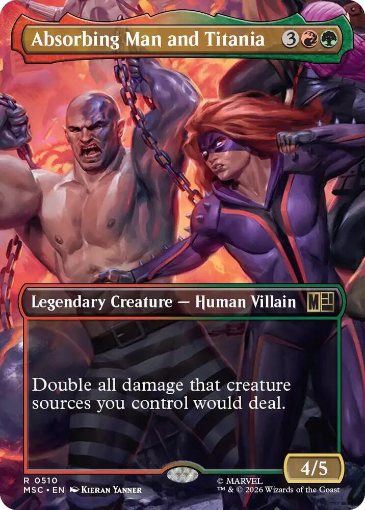 Absorbing Man and Titania 510 (Commander: Marvel Super Heroes)  - Borderless