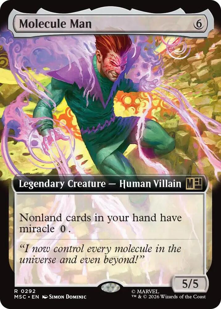 Molecule Man Extended Art 292 (Commander: Marvel Super Heroes)  - Extended Art