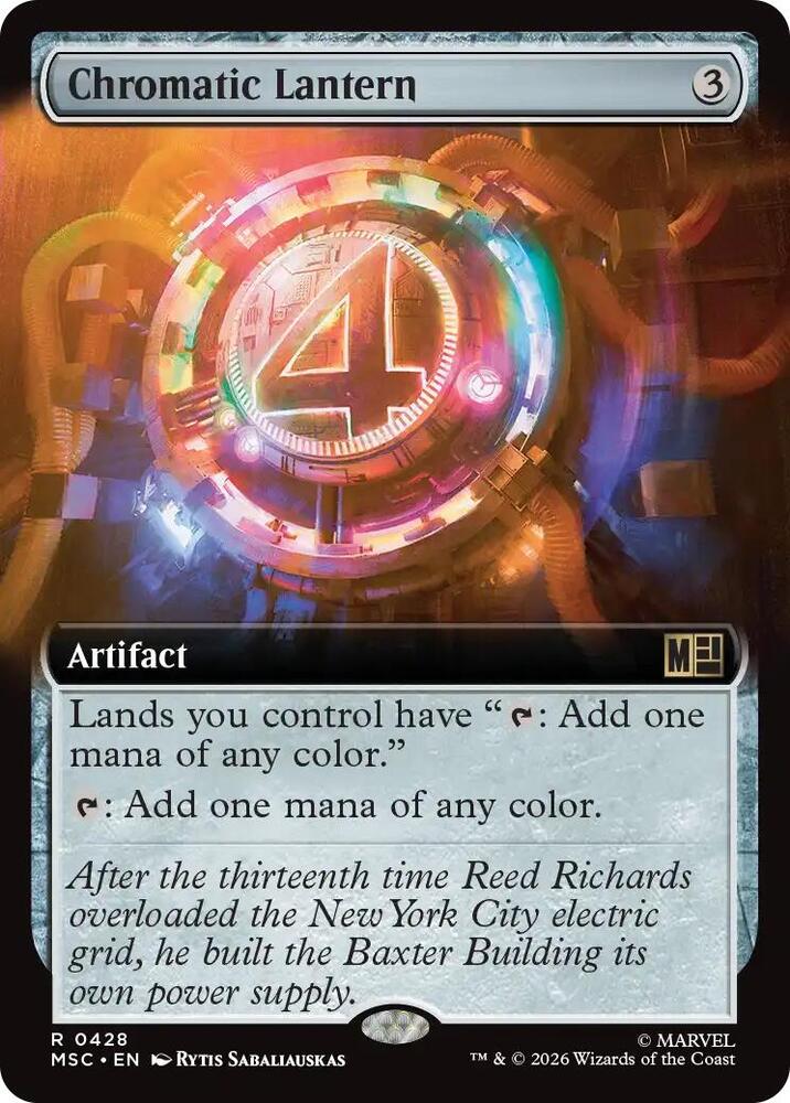 Chromatic Lantern Extended Art 428 (Commander: Marvel Super Heroes) 