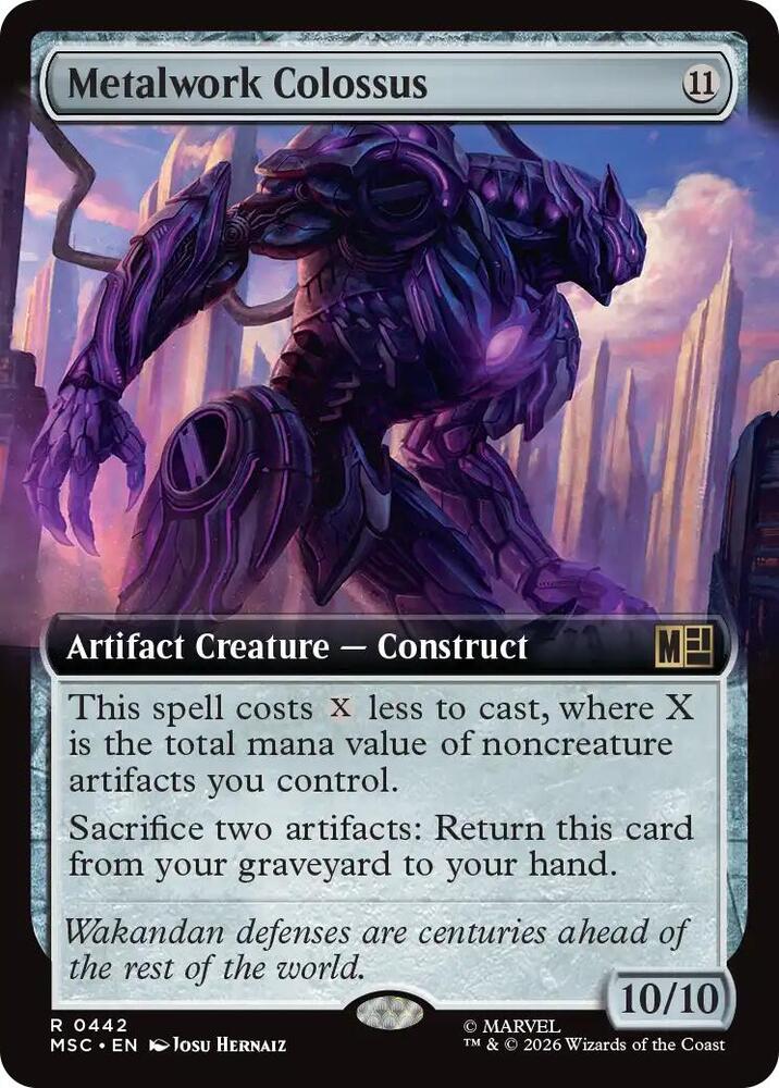 Metalwork Colossus 442 (Commander: Marvel Super Heroes)  - Extended Art