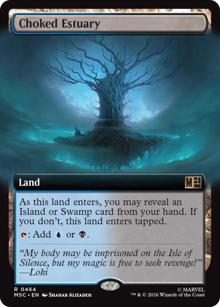 Choked Estuary Extended Art 464 (Commander: Marvel Super Heroes)  - Extended Art