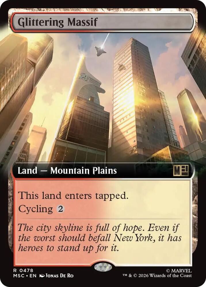 Glittering Massif 478 (Commander: Marvel Super Heroes)  - Extended Art