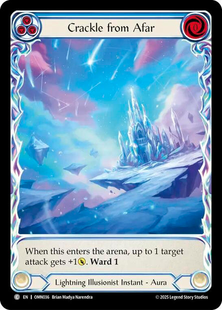 Crackle From Afar Extended Art OMN036 (Omens of the Third Age)  - Cold Foil