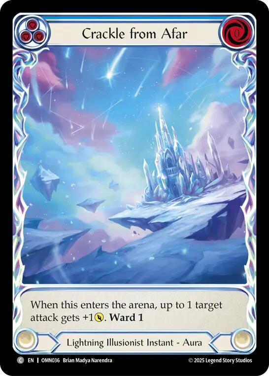 Crackle From Afar Extended Art OMN036 (Omens of the Third Age)  - Cold Foil