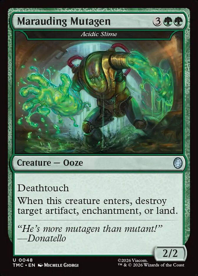Marauding Mutagen // Acidic Slime 48 (Commander: Teenage Mutant Ninja Turtles)  - Surge Foil