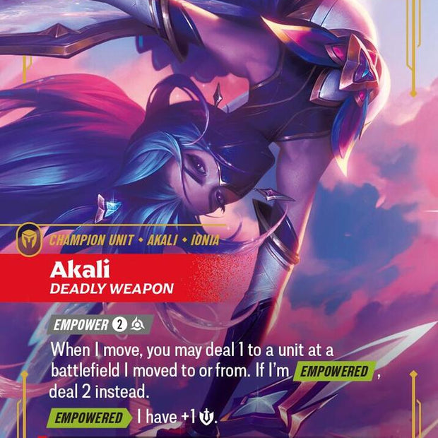 Akali - Deadly Weapon 021a/166 (Vendetta)  - Foil