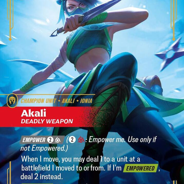 Akali - Deadly Weapon 021/166 (Vendetta)  - Foil