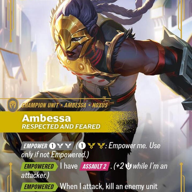 Ambessa - Respected and Feared 136/166 (Vendetta)  - Foil