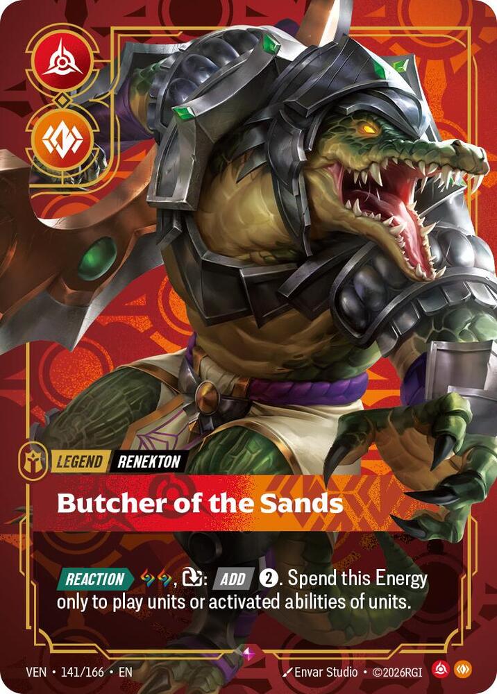 Renekton - Butcher of the Sands 141/166 (Vendetta)  - Foil