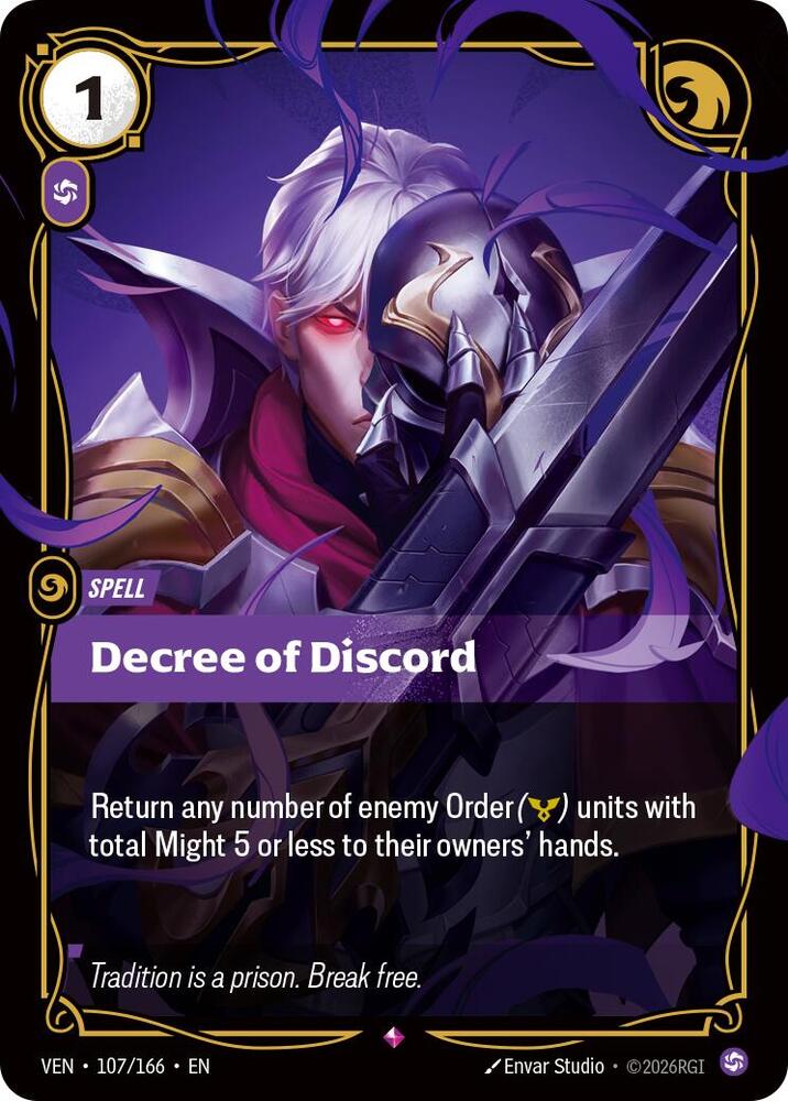 Decree of Discord 107/166 (Vendetta)  - Foil