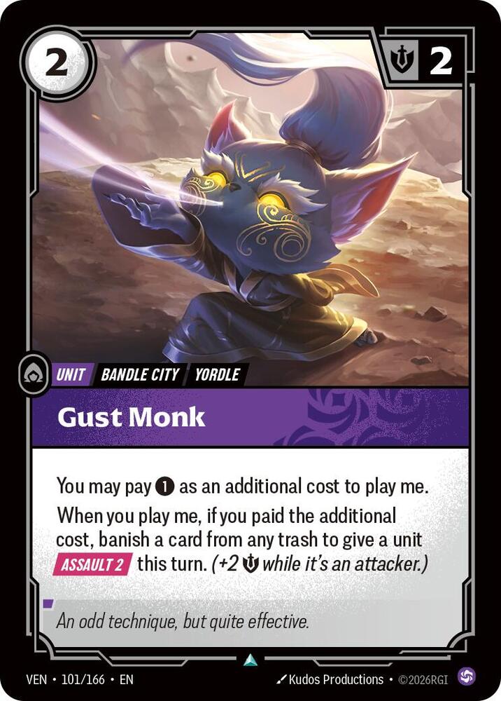 Gust Monk 101/166 (Vendetta)  - Foil