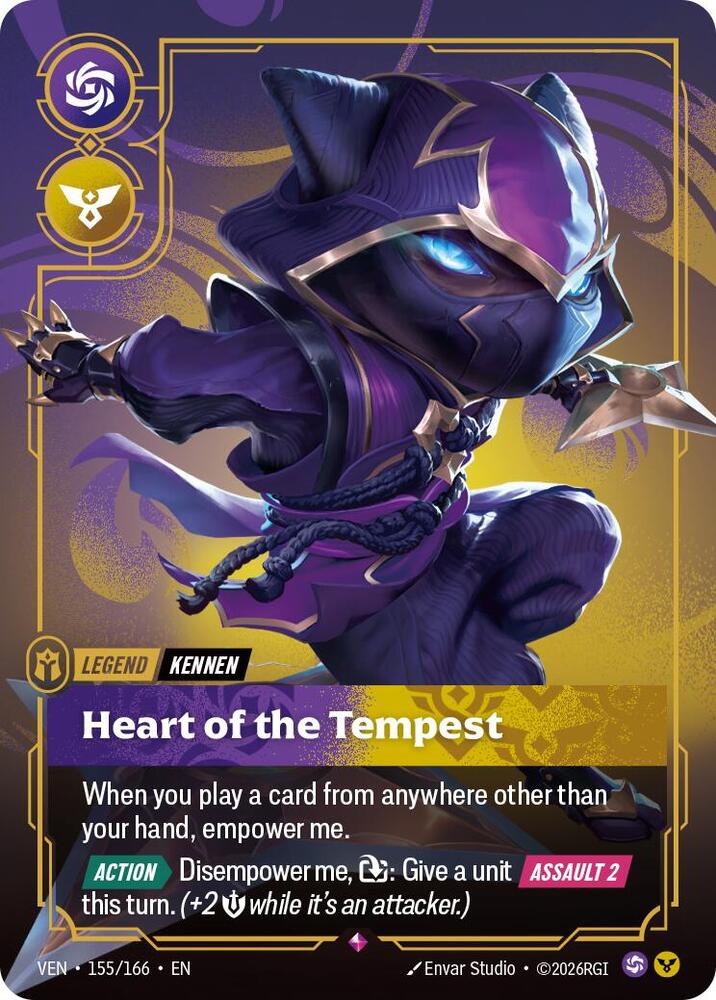 Kennen - Heart of the Tempest 155/166 (Vendetta)  - Foil