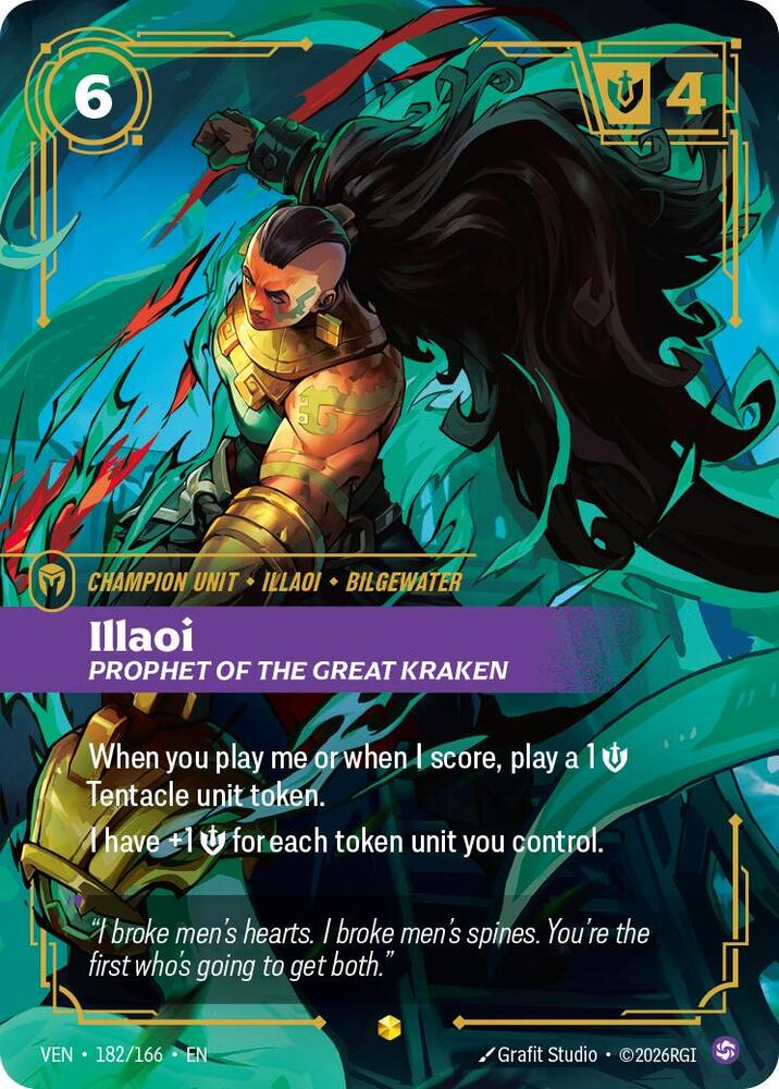 Illaoi - Prophet of the Great Kraken 182/166 (Vendetta)  - Foil