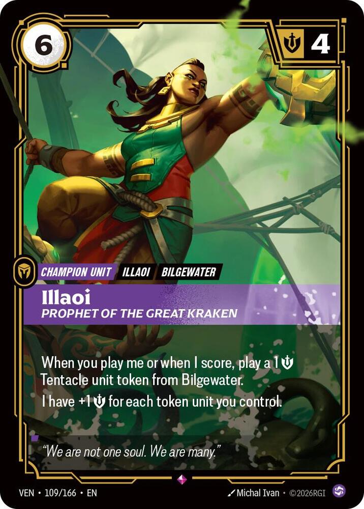 Illaoi - Prophet of the Great Kraken 109/166 (Vendetta)  - Foil