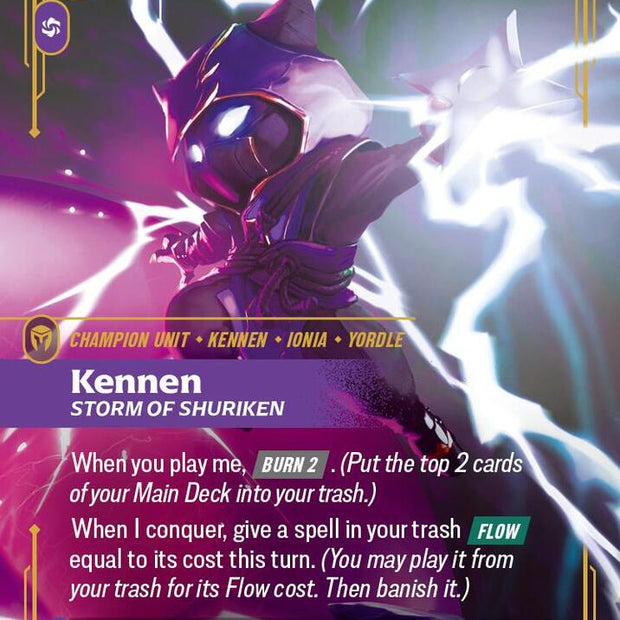Kennen - Storm of Shuriken 113/166 (Vendetta)  - Foil