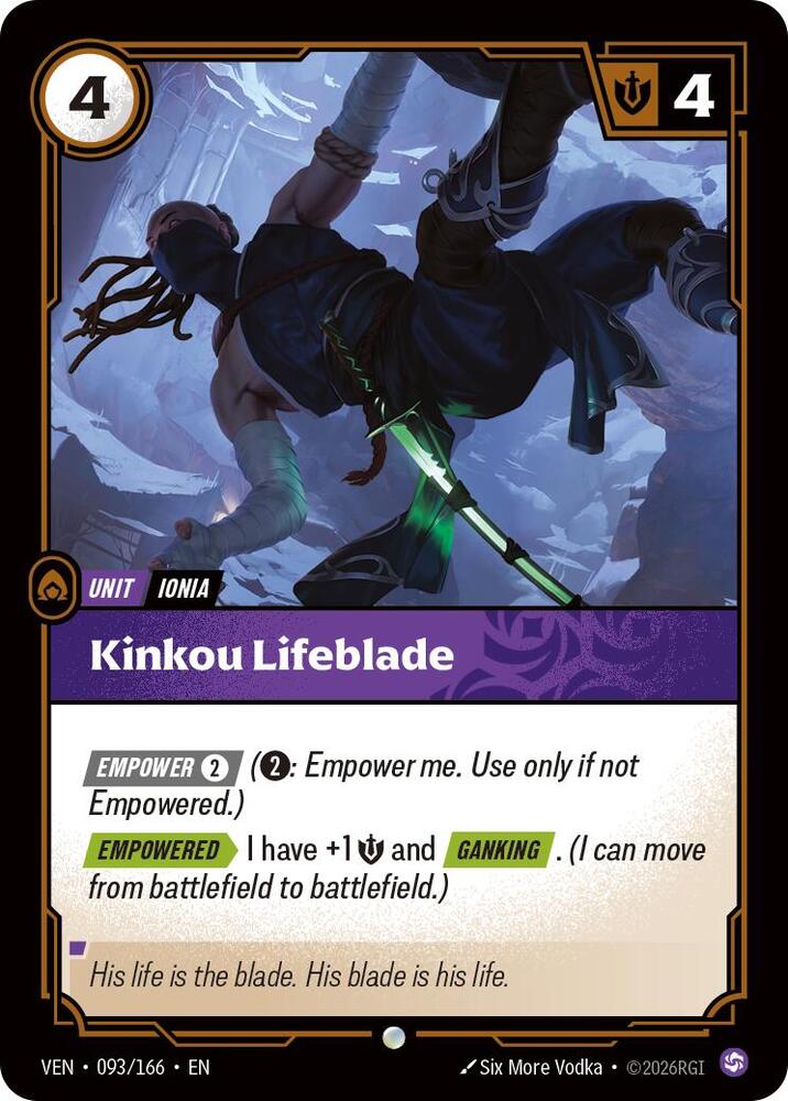 Kinkou Lifeblade 093/166 (Vendetta)  - Foil