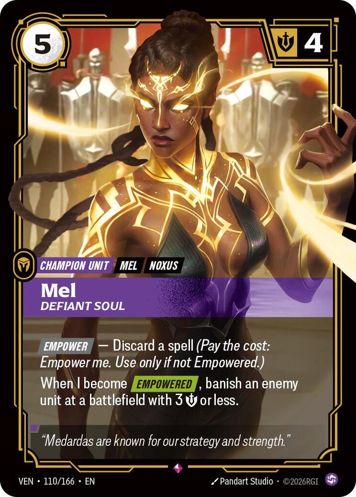 Mel - Defiant Soul 110/166 (Vendetta)  - Foil
