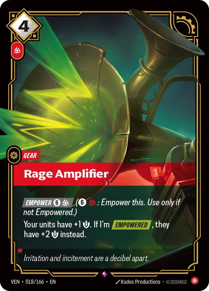 Rage Amplifier 018/166 (Vendetta)  - Foil