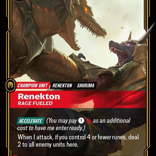 Renekton - Rage Fueled 019/166 (Vendetta)  - Foil