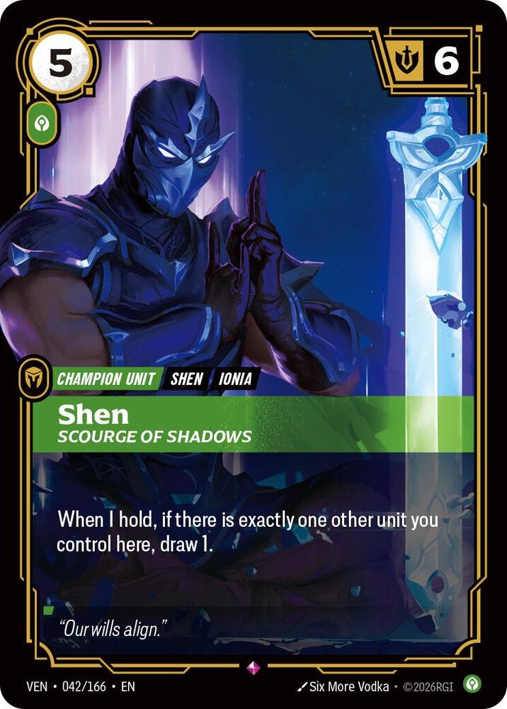 Shen - Scourge of Shadows 042/166 (Vendetta)  - Foil