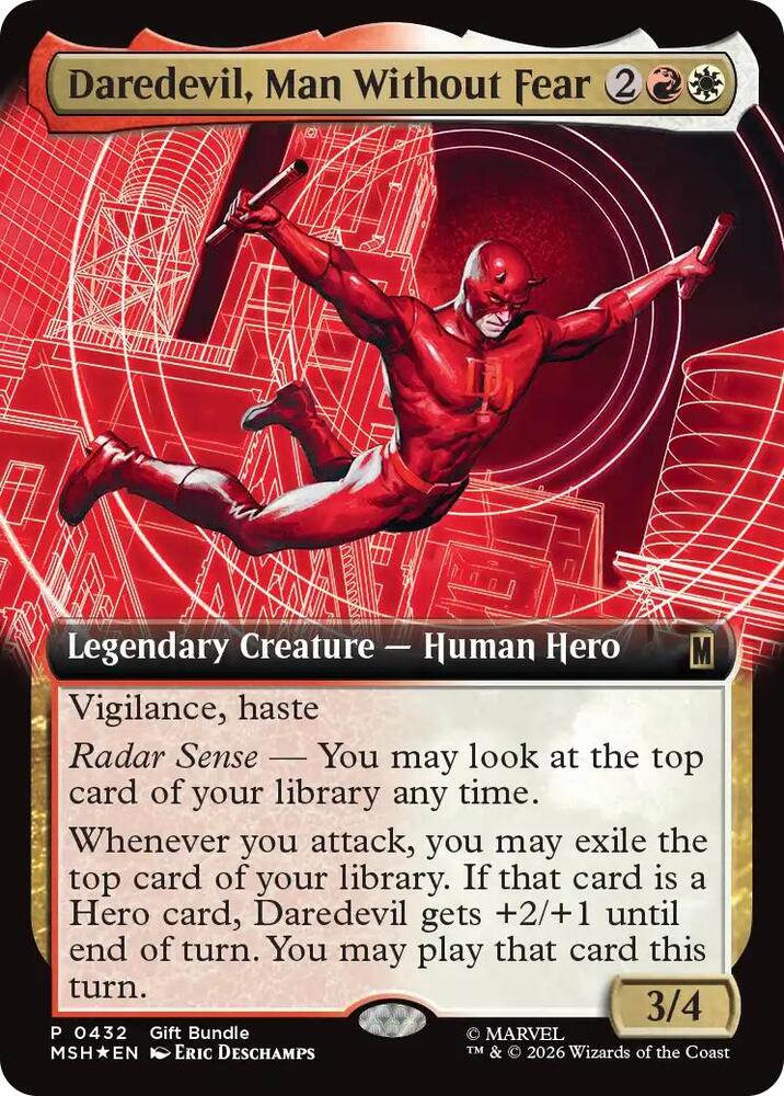 Daredevil Man Without Fear Extended Art 432 (Unique and Miscellaneous Promos)  - Foil