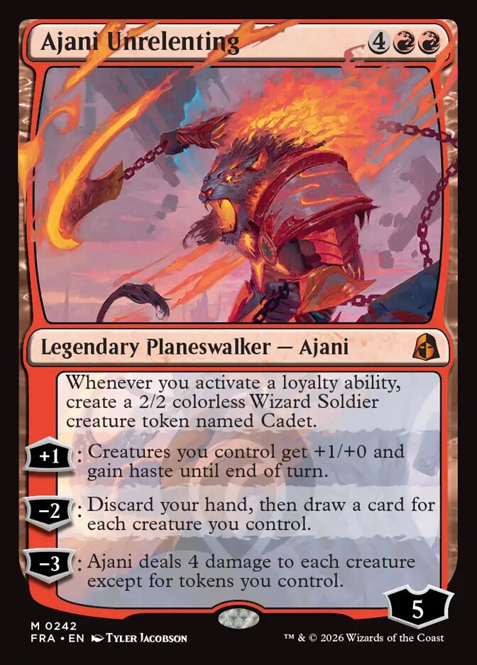 Ajani Unrelenting 242 (Reality Fracture) 