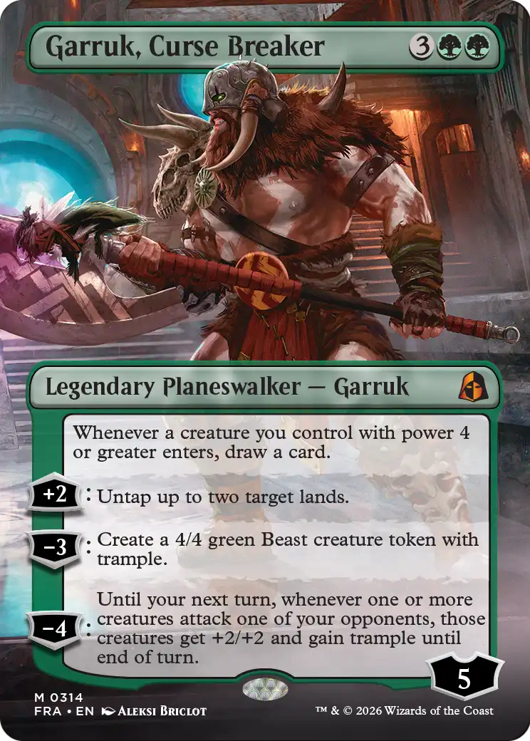 Garruk, Curse Breaker 314 (Reality Fracture)  - Borderless