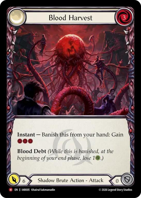 Blood Harvest IAR005 (Usurp the Shadow Throne)  - Rainbow Foil