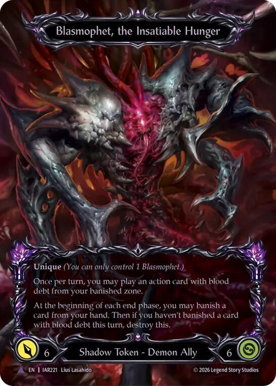 Blasmophet, the Insatiable Hunger IAR221 (Usurp the Shadow Throne)  - Cold Foil