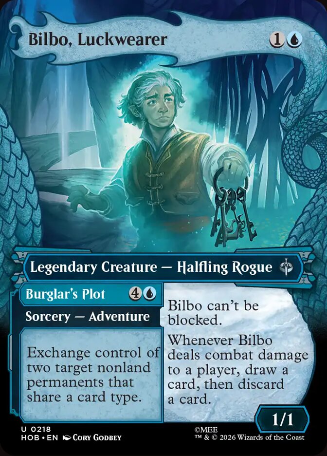 Bilbo, Luckwearer // Burglar's Plot 218 (The Hobbit)  - Showcase Foil