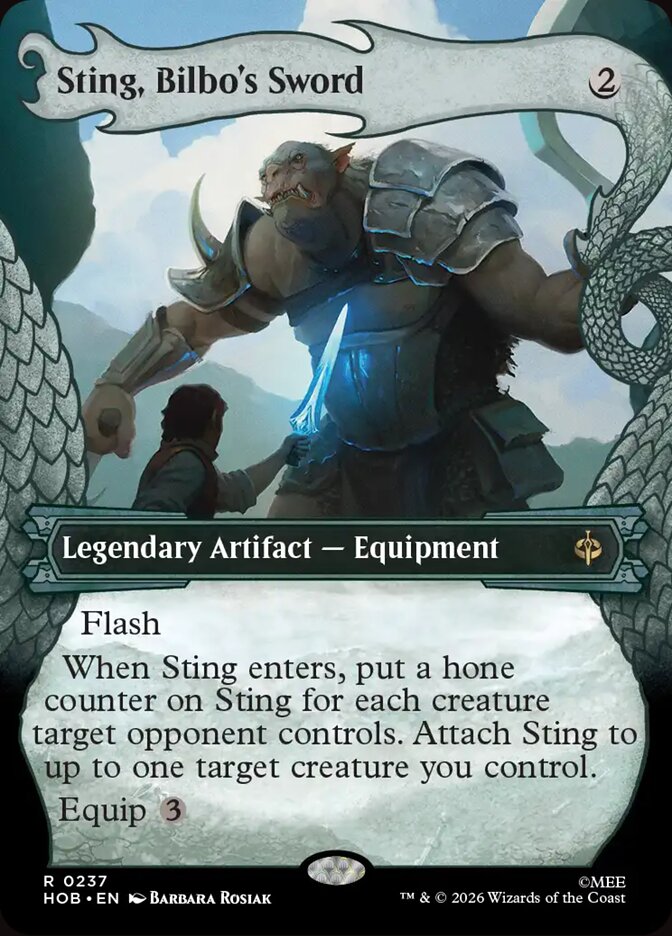 Sting, Bilbo's Sword 237 (The Hobbit)  - Showcase Foil
