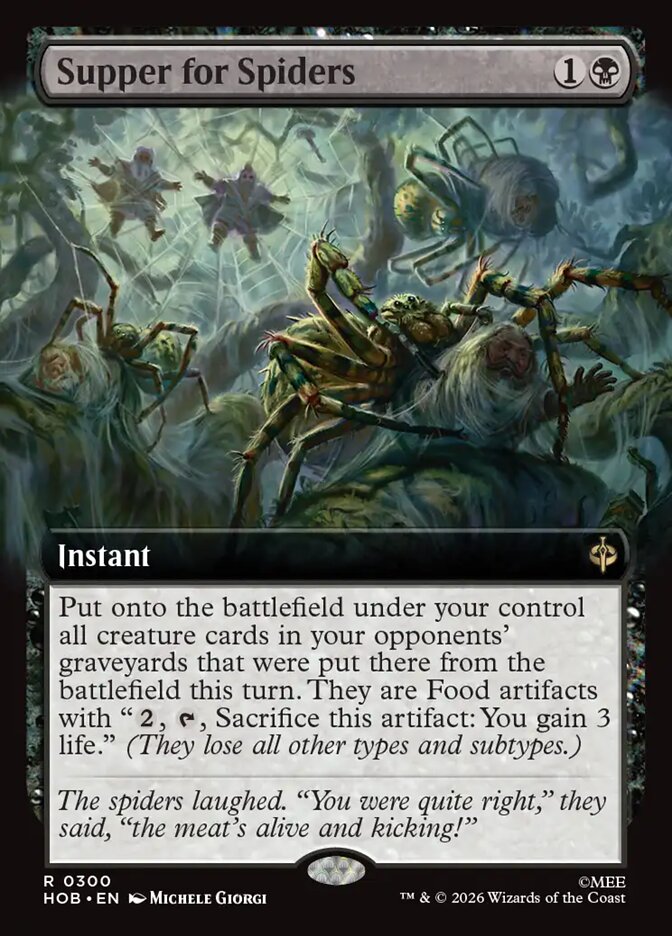 Supper for Spiders 300 (The Hobbit)  - Extended Art Foil