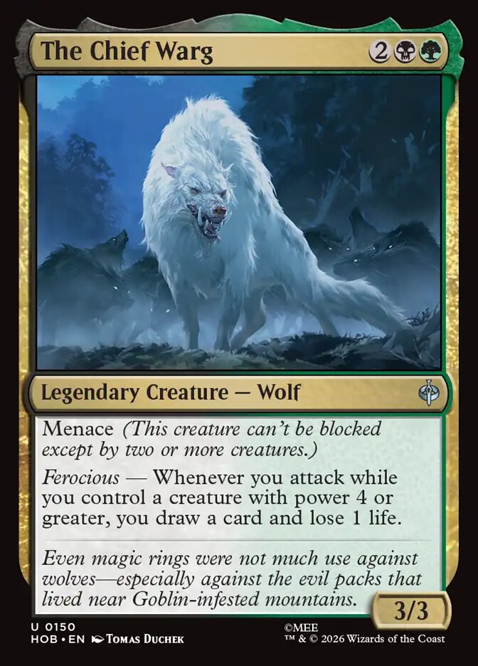 The Chief Warg 150 (The Hobbit)  - Foil