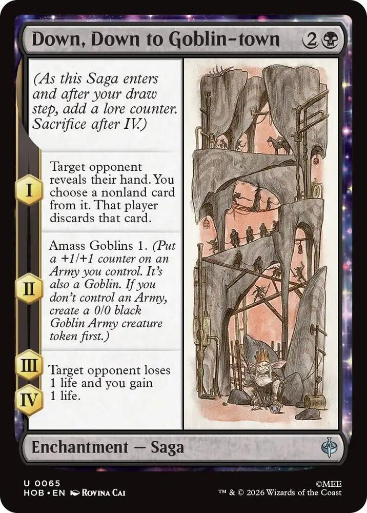 Down, Down to Goblin-town 65 (The Hobbit)  - Foil