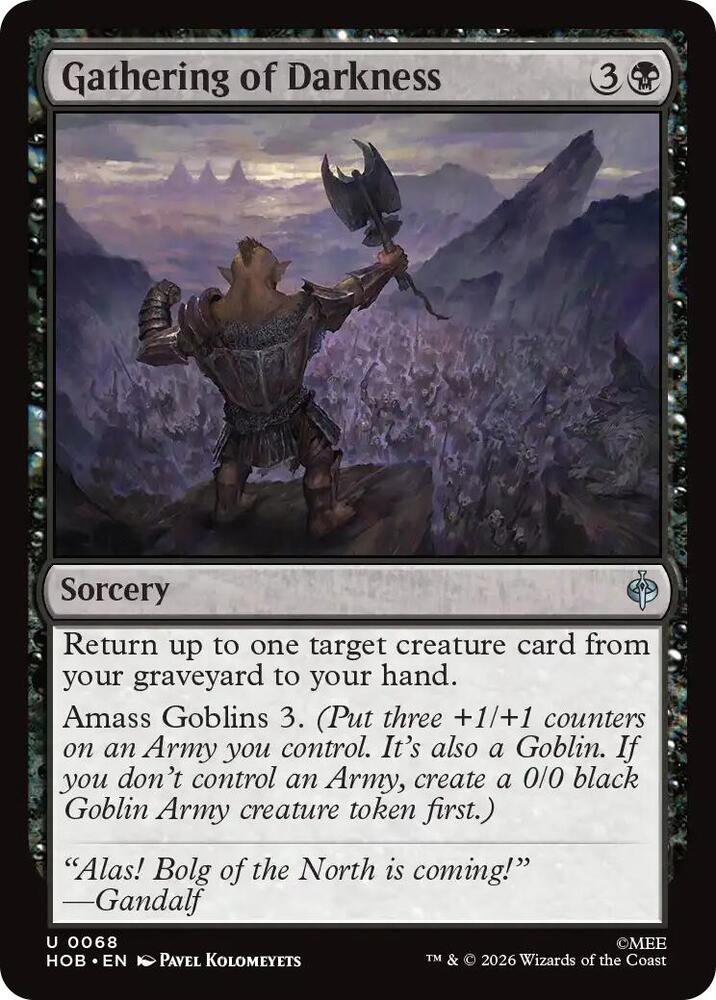 Gathering of Darkness 68 (The Hobbit)  - Foil