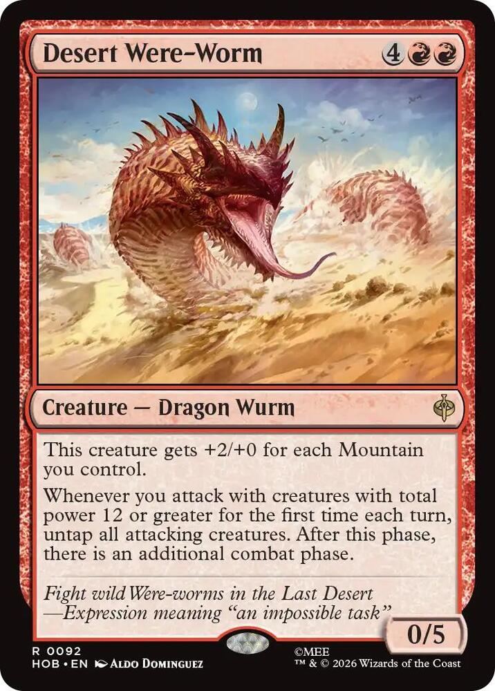 Desert Were-Worm 92 (The Hobbit)  - Foil