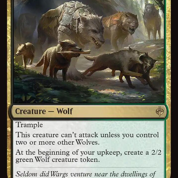 Chief Warg's Company 151 (The Hobbit)  - Foil