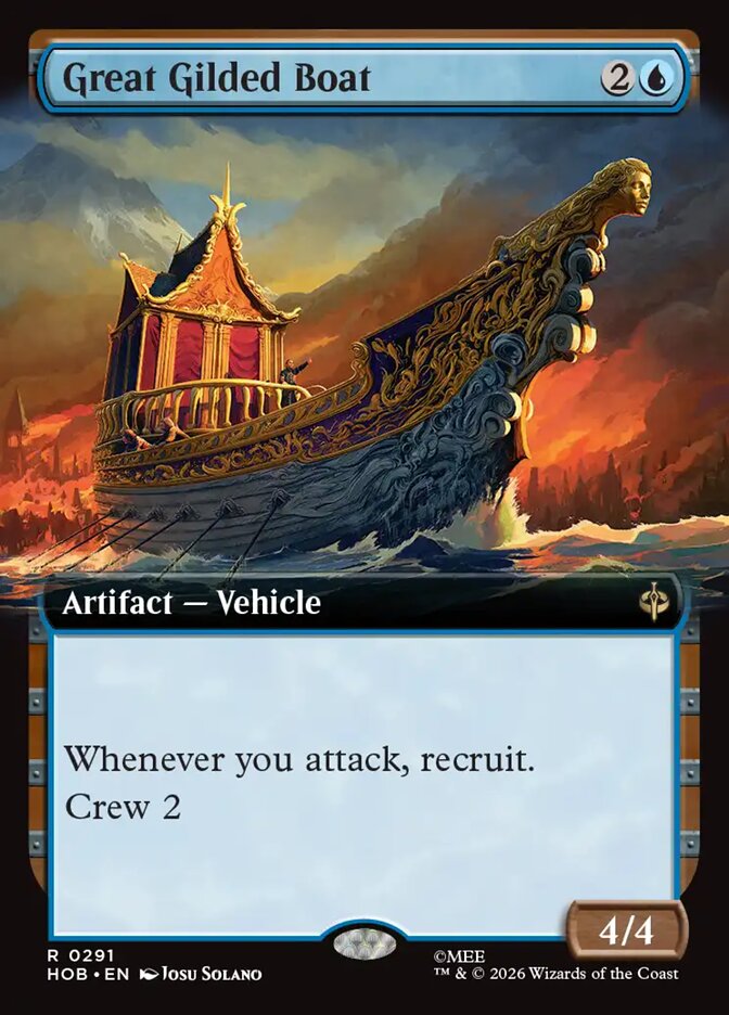 Great Gilded Boat 291 (The Hobbit)  - Extended Art Foil