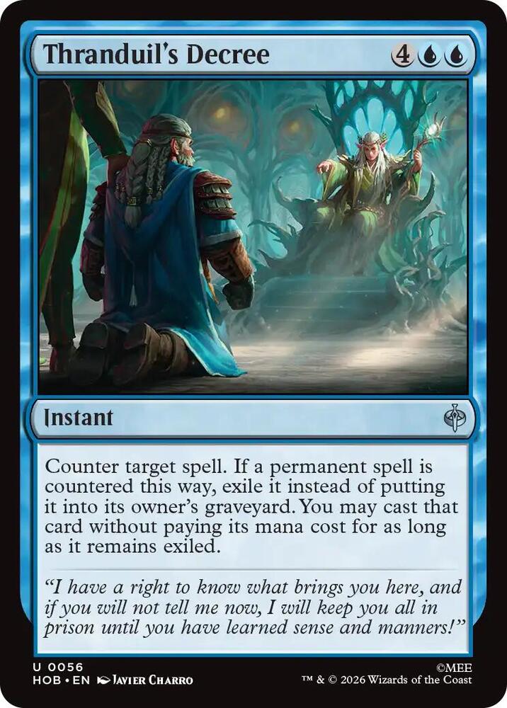 Thranduil's Decree 56 (The Hobbit)  - Foil