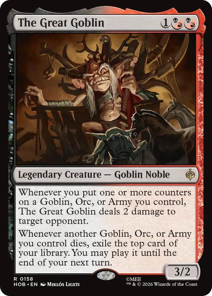 The Great Goblin 158 (The Hobbit)  - Foil