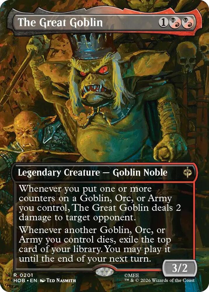 The Great Goblin 201 (The Hobbit)  - Borderless
