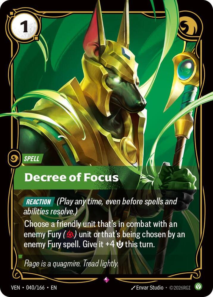 Decree of Focus 040/166 (Vendetta)  - Foil