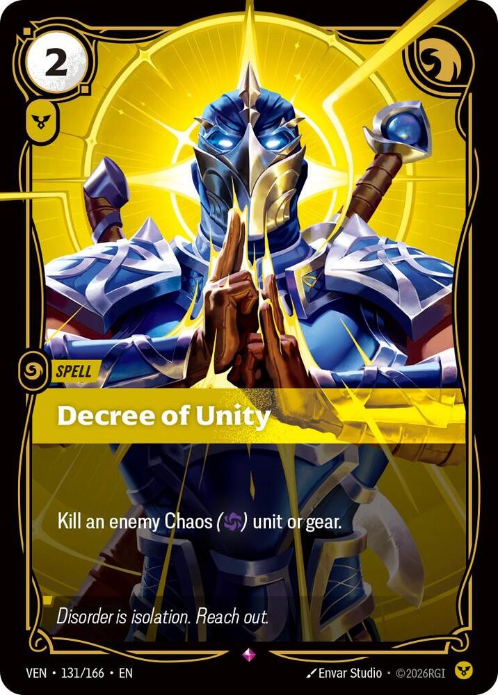 Decree of Unity 131/166 (Vendetta)  - Foil