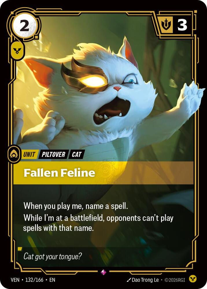 Fallen Feline 132/166 (Vendetta)  - Foil