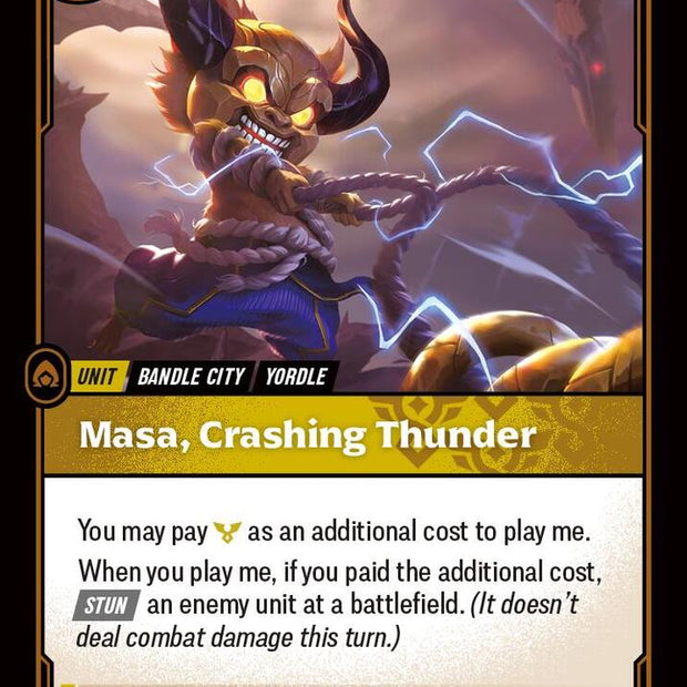 Masa, Crashing Thunder 120/166 (Vendetta) 