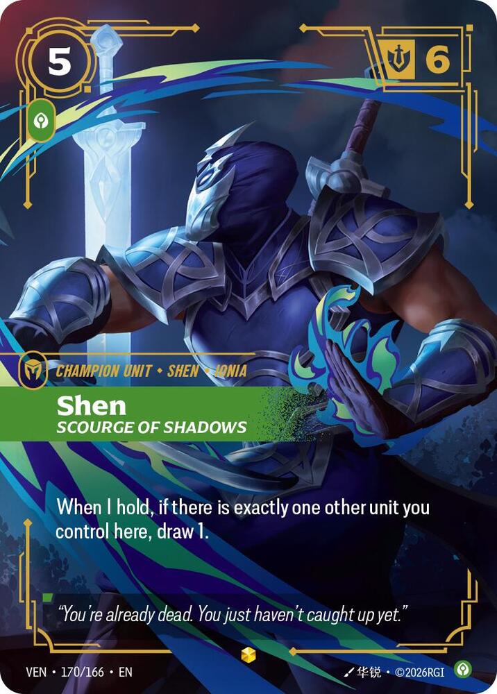 Shen - Scourge of Shadows 170/166 (Vendetta)  - Foil