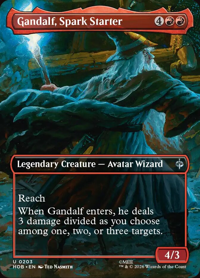 Gandalf, Spark Starter 203 (The Hobbit)  - Borderless Foil