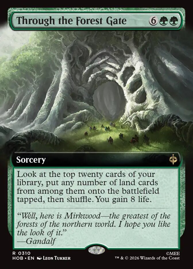 Through the Forest Gate 310 (The Hobbit)  - Extended Art Foil