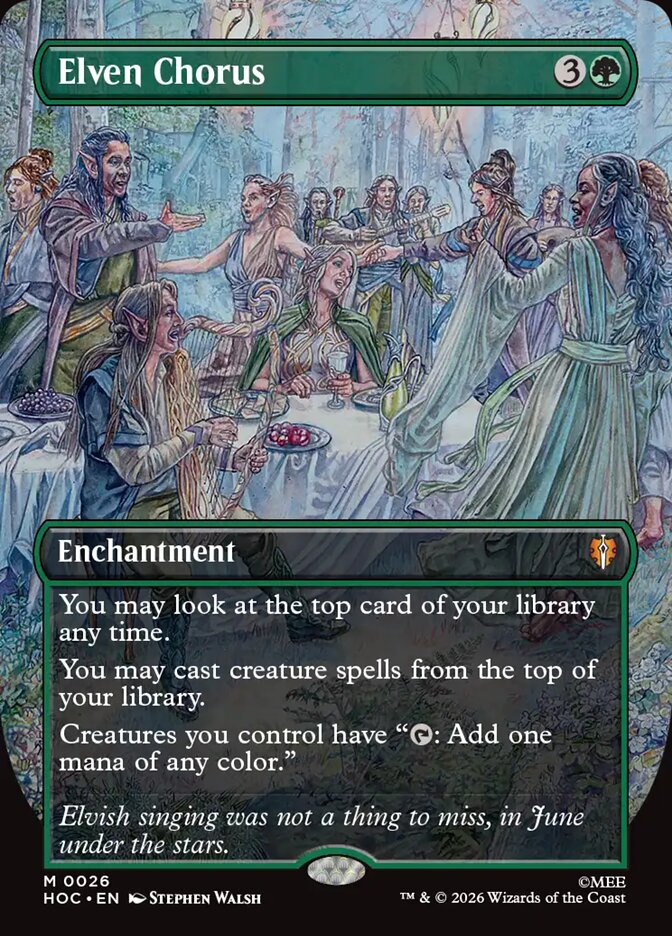 Elven Chorus 26 (The Hobbit: Eternal-Legal)  - Borderless